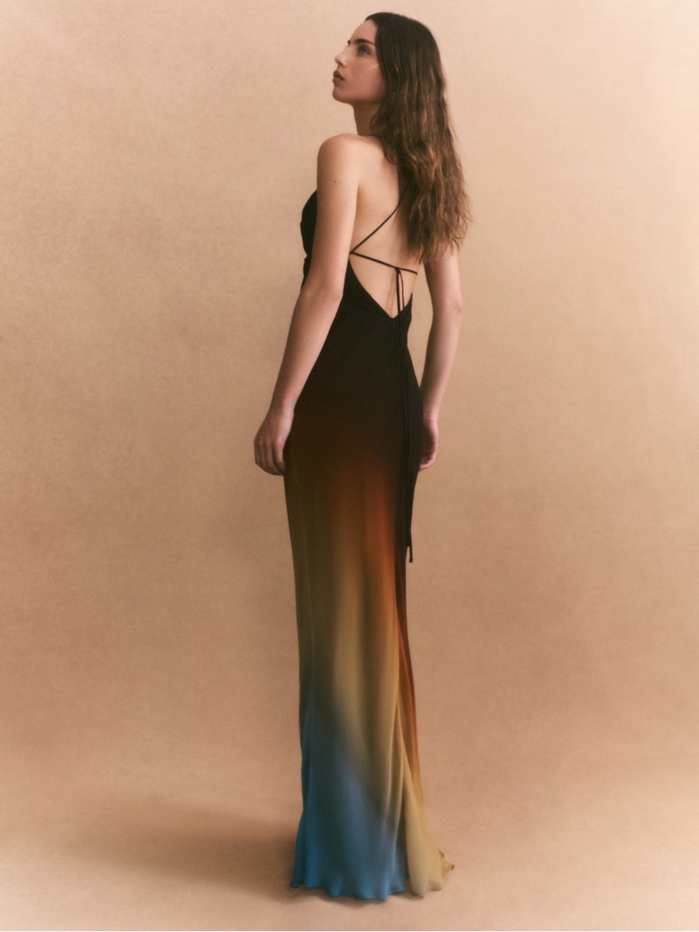 Shona Joy Ivana Lace Back Bias Maxi Dress